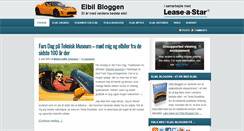 Desktop Screenshot of elbilbloggen.dk