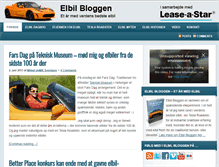 Tablet Screenshot of elbilbloggen.dk
